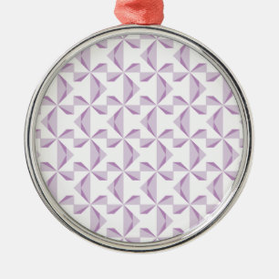 Lila Pinräder Ornament Aus Metall