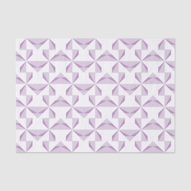 Lila Pinräder Seidenpapier (Vorderseite)