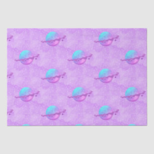 Lila Planet Seidenpapier
