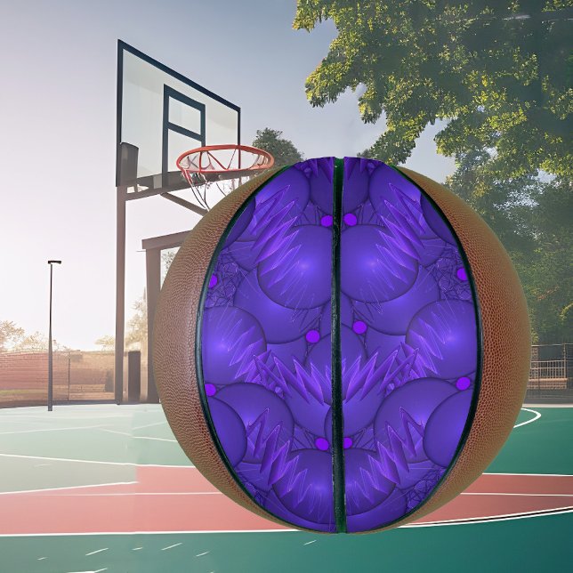Lila Planeten, Muster des modernen Fraktals Basketball (Von Creator hochgeladen)