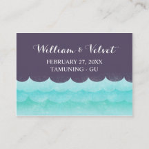 Lila Platzkarten auf See