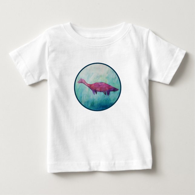 Lila Plesiosaurus-T - Shirt (Vorderseite)