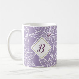 Lila Poinsettia Holiday Erste Tasse