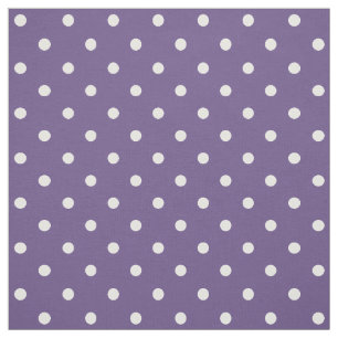 Lila Polka-Dosen-Fabrik Stoff