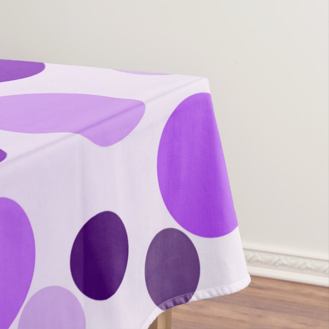 Lila Polka-Dosen, Tablette Tischdecke (Beispiel)