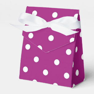 Lila Polka Dot Party Geschenkschachtel
