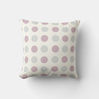 Lila Polka Dot Retro Design Kissen