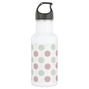 Lila Polka Dot Retro Design Trinkflasche
