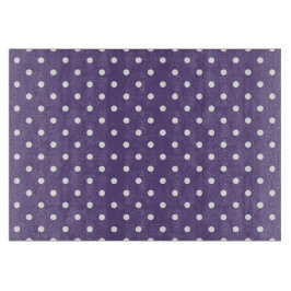 Lila Polka Dots Cutting Board Schneidebrett