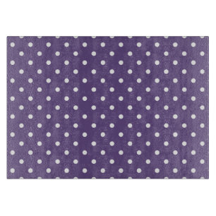 Lila Polka Dots Cutting Board Schneidebrett