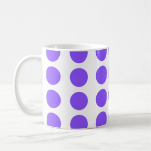 Lila Polka Dots Design Kaffeetasse