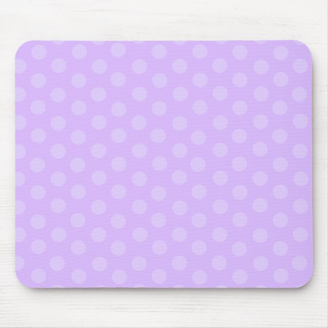 Lila Polka Dots Mouse Pad Mousepad (Vorne)