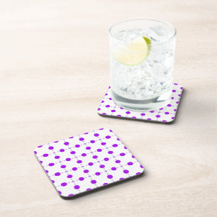 Lila Polka Dots, Polka Dot Pattern, Dots, Dotter Getränkeuntersetzer