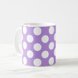 Lila Polka Dots, Polka Dot Pattern, Dots, Dotter Kaffeetasse
