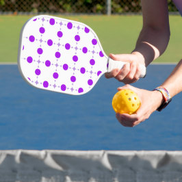 Lila Polka Dots, Polka Dot Pattern, Dots, Dotter Pickleball Schläger