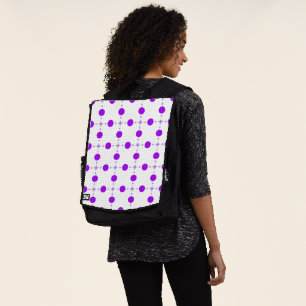 Lila Polka Dots, Polka Dot Pattern, Dots, Dotter Rucksack