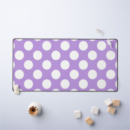 Lila Polka Dots, Polka Dot Pattern, Dots, Dotter Schreibtischunterlage