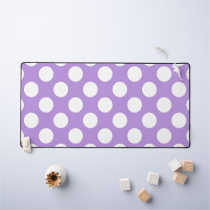 Lila Polka Dots, Polka Dot Pattern, Dots, Dotter Schreibtischunterlage