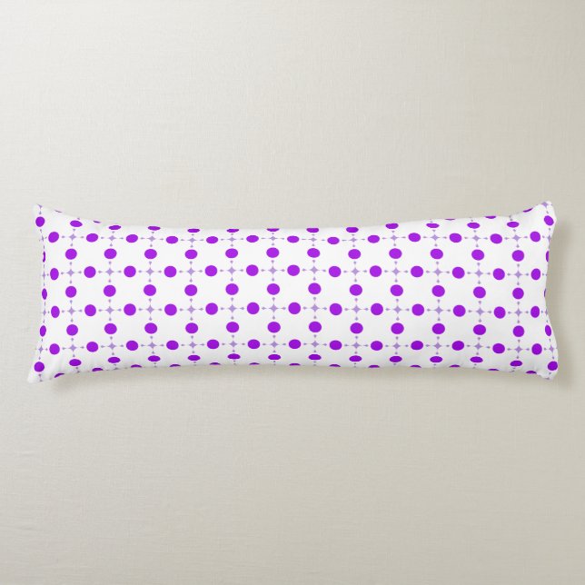 Lila Polka Dots, Polka Dot Pattern, Dots, Dotter Seitenschläferkissen (Vorderseite)