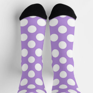 Lila Polka Dots, Polka Dot Pattern, Dots, Dotter Socken
