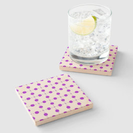 Lila Polka Dots, Polka Dot Pattern, Dots, Dotter Steinuntersetzer