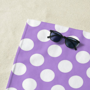 Lila Polka Dots, Polka Dot Pattern, Dots, Dotter Strandtuch