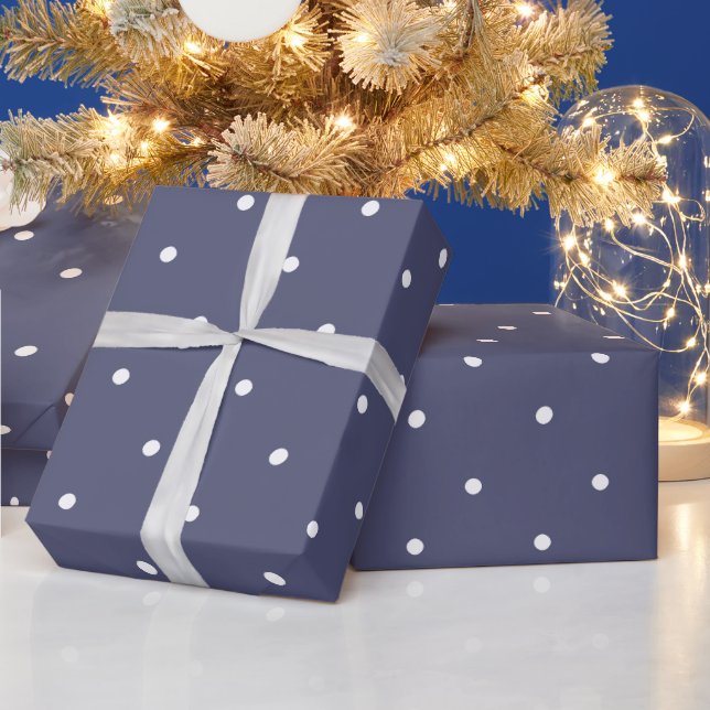 Lila Polka Dots Wrapping Paper Geschenkpapier (Feiertage)