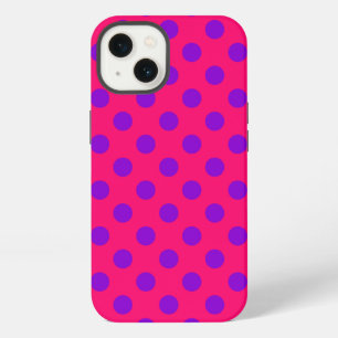 Lila Polka-Punkte auf dem Fall Case-Mate iPhone Hülle