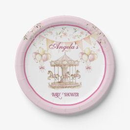 Lila Pony Dreams-Baby Dusche Dessert Teller