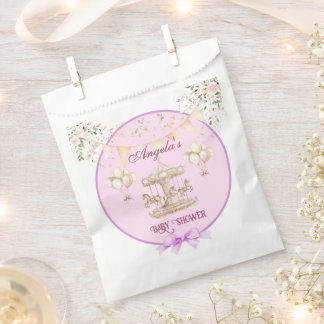 Lila Pony Dreams-Baby Dusche Fevor Taschen Geschenktütchen