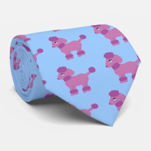 Lila Poodle Krawatte