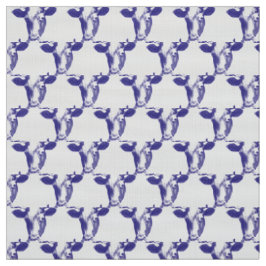 Lila Pop Art Cow Graphic Stoff