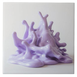 Lila Porzellan Lava Tile Fliese