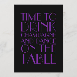 Lila Prallplatten-Geburtstags-Einladung Einladung