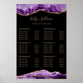 Lila Preisliste Poster