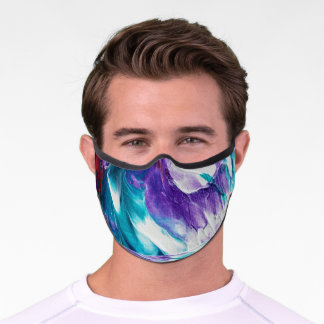Lila Premium-Gesichtshaut Premium Mund-Nasen-Maske