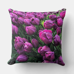 Lila Prince Tulips Kissen