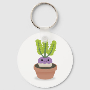 Lila Prince Turnip Schlüsselanhänger