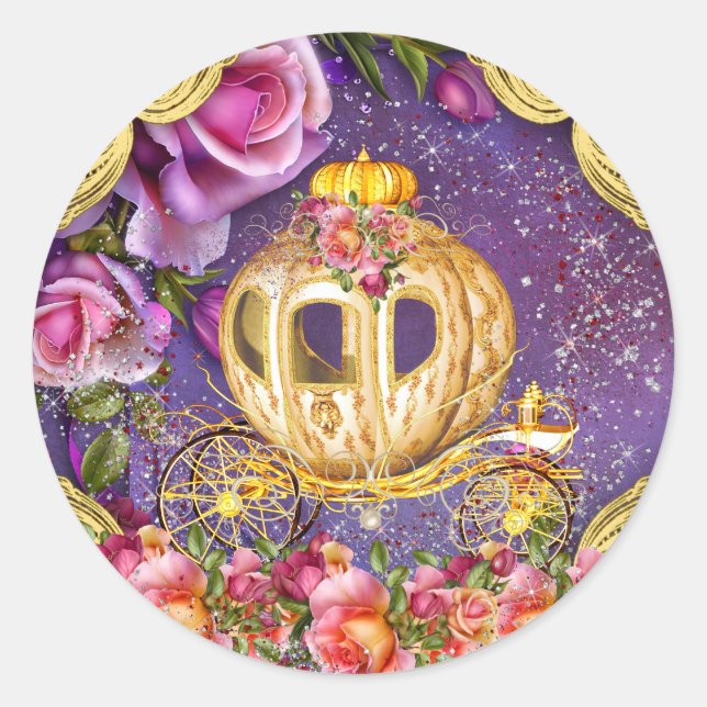 Lila Princess Stickers (Vorderseite)