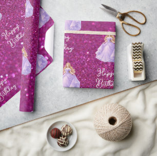 Lila Prinzessin  Geschenkpapier