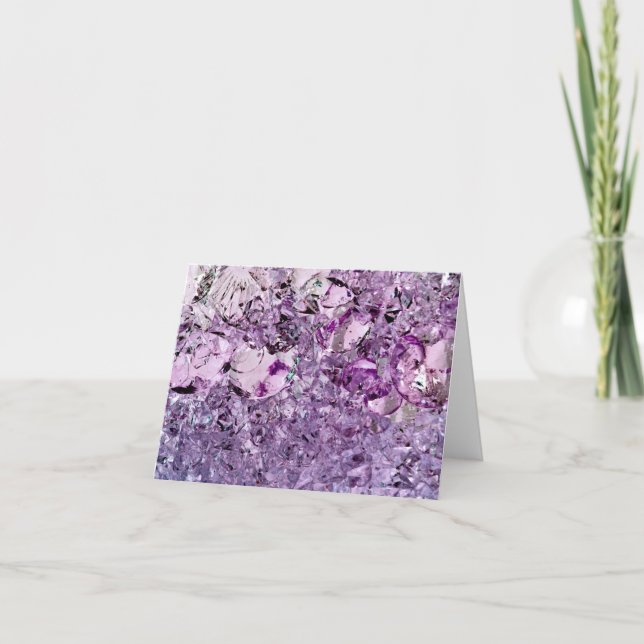 Lila Prismatische Notecard Karte (Vorderseite)