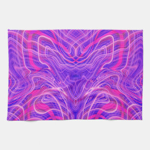 Lila psychedelisches Muster Küchentuch