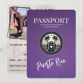Lila Puerto Rico Passport Save The Date