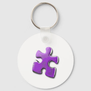 Lila Puzzlespiel! Ein Entwurf auch für Schlüsselanhänger