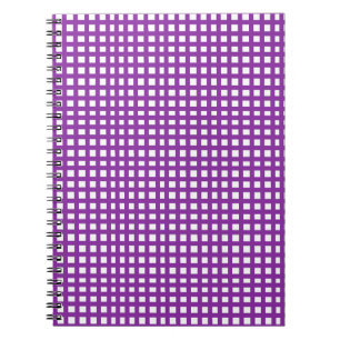 Lila Quadratmaschengitter Notizblock
