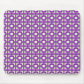 Lila Quadratmuster Mousepad