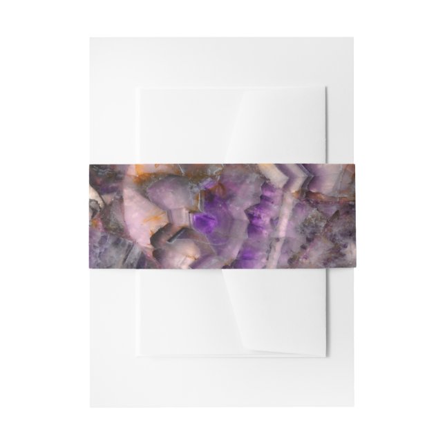 Lila Quarzglas lila Granit lila Steinmarmor Einladungsbanderole (Vorderseite Beispiel)