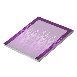 Lila Racing-Flammen Notizblock
