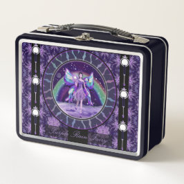 Lila Rain Fairy Metall Brotdose