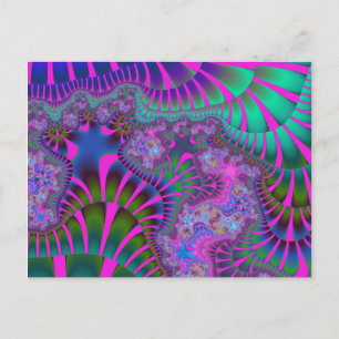 Lila Rainbow Melt Postkarte